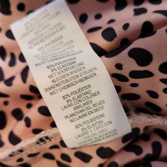 NWT Nasty Gal Animal Print String Bikini Top 6 Triangle Bralette Minimalist Y2K - Picture 5 of 9